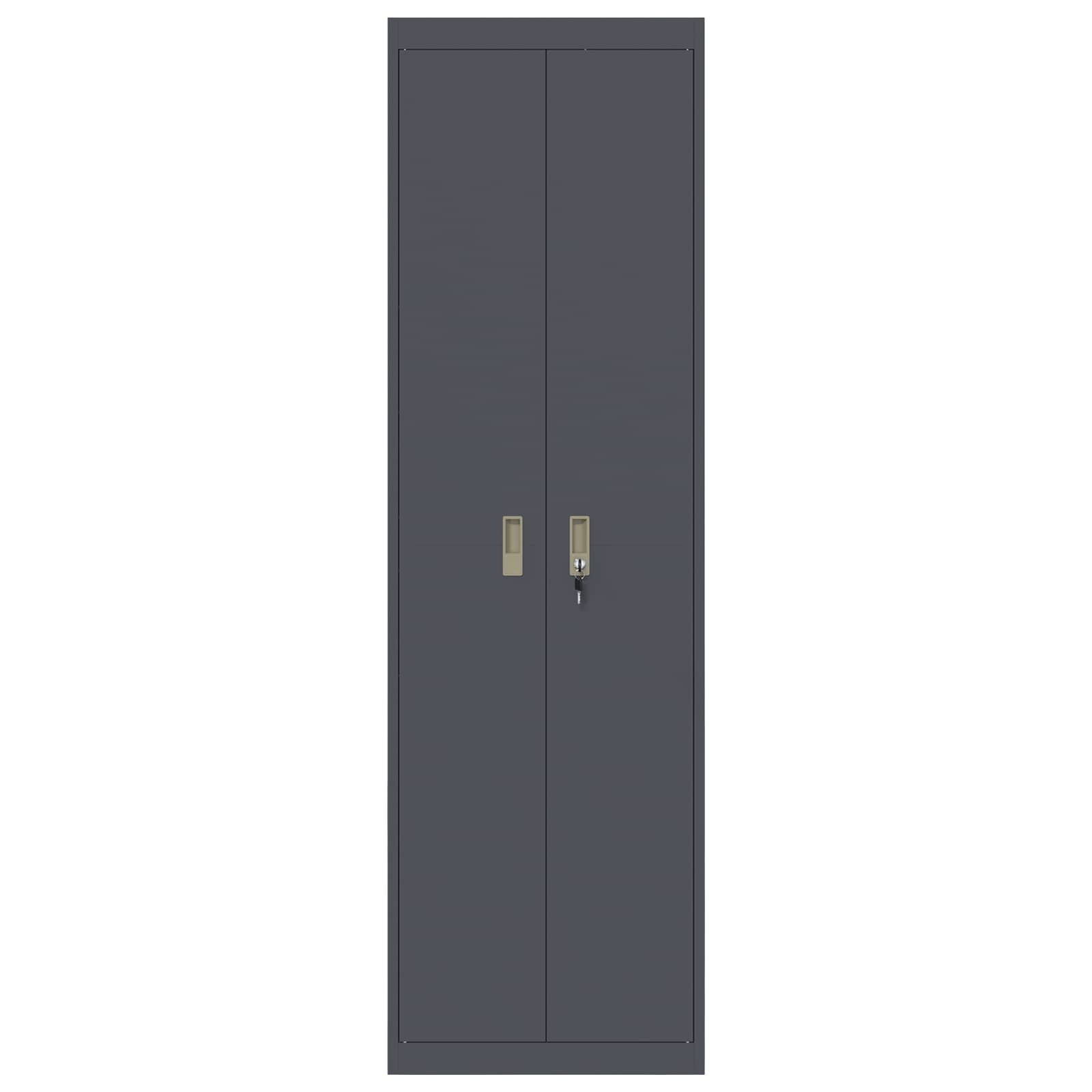Storage Cabinet with Storage 2 pcs Anthracite 60 x 40 x200 cm