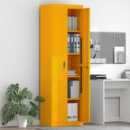 Storage Cabinet 2 pcs Mustard Yellow 60 x 40 x200 cm