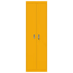 Storage Cabinet 2 pcs Mustard Yellow 60 x 40 x200 cm