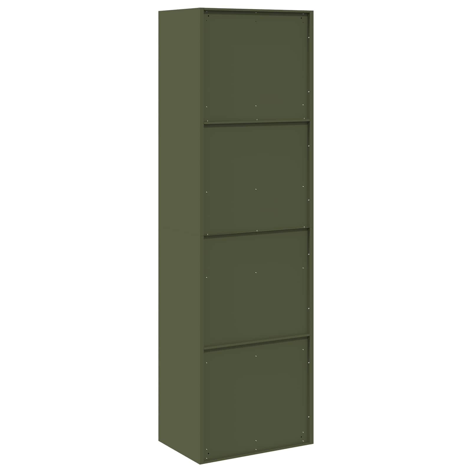 Storage Cabinet with Storage 2 pcs Olive Green 60 x 40 x200 cm