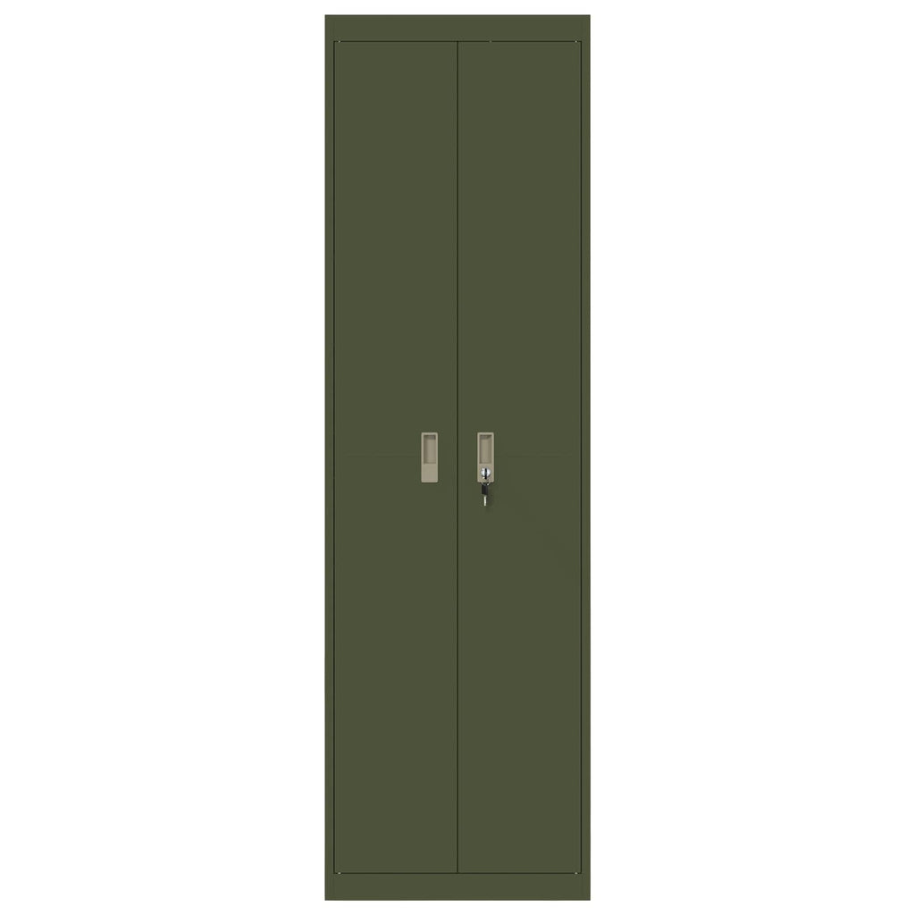 Storage Cabinet with Storage 2 pcs Olive Green 60 x 40 x200 cm