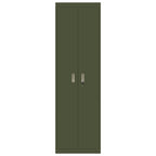 Storage Cabinet with Storage 2 pcs Olive Green 60 x 40 x200 cm