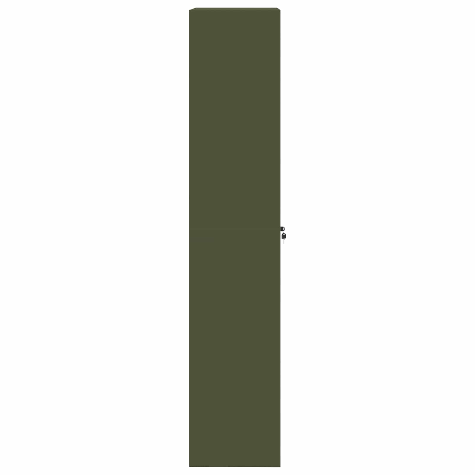 Storage Cabinet with Storage 2 pcs Olive Green 60 x 40 x200 cm