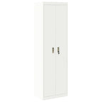 Storage Cabinet 2 pcs White 60 x 40 x200 cm Cold-Rolled Steel