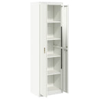 Storage Cabinet 2 pcs White 60 x 40 x200 cm Cold-Rolled Steel