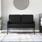 Sofas with Cushion Black 115 x 56 x 80 cm Plywood