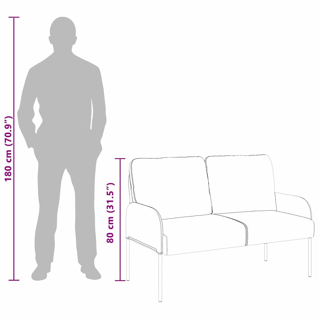 Sofas with Cushion Wine Red 115 x 56 x 80 cm Plywood