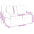 Sofas with Cushion Wine Red 115 x 56 x 80 cm Plywood