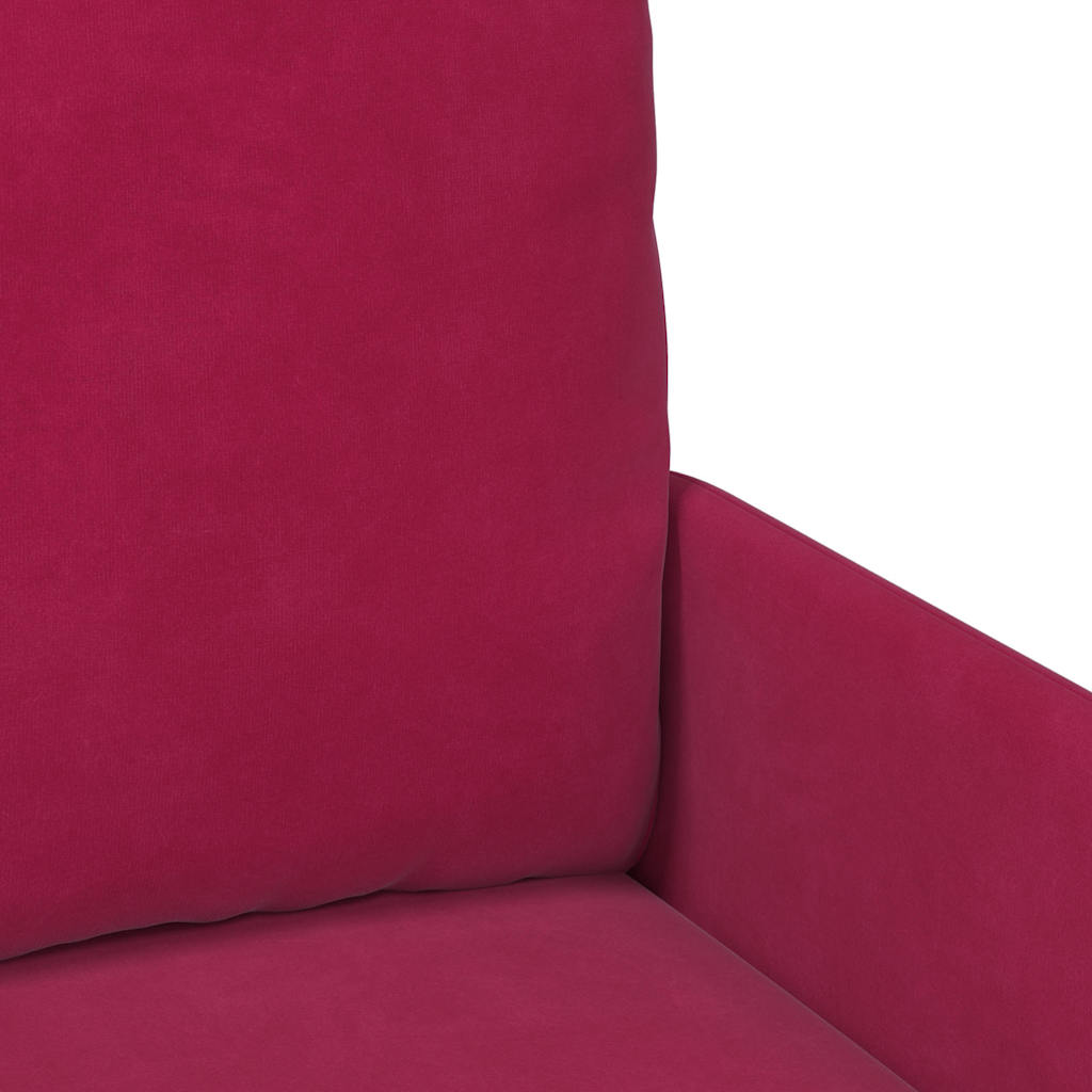 Sofas with Cushion Wine Red 115 x 56 x 80 cm Plywood