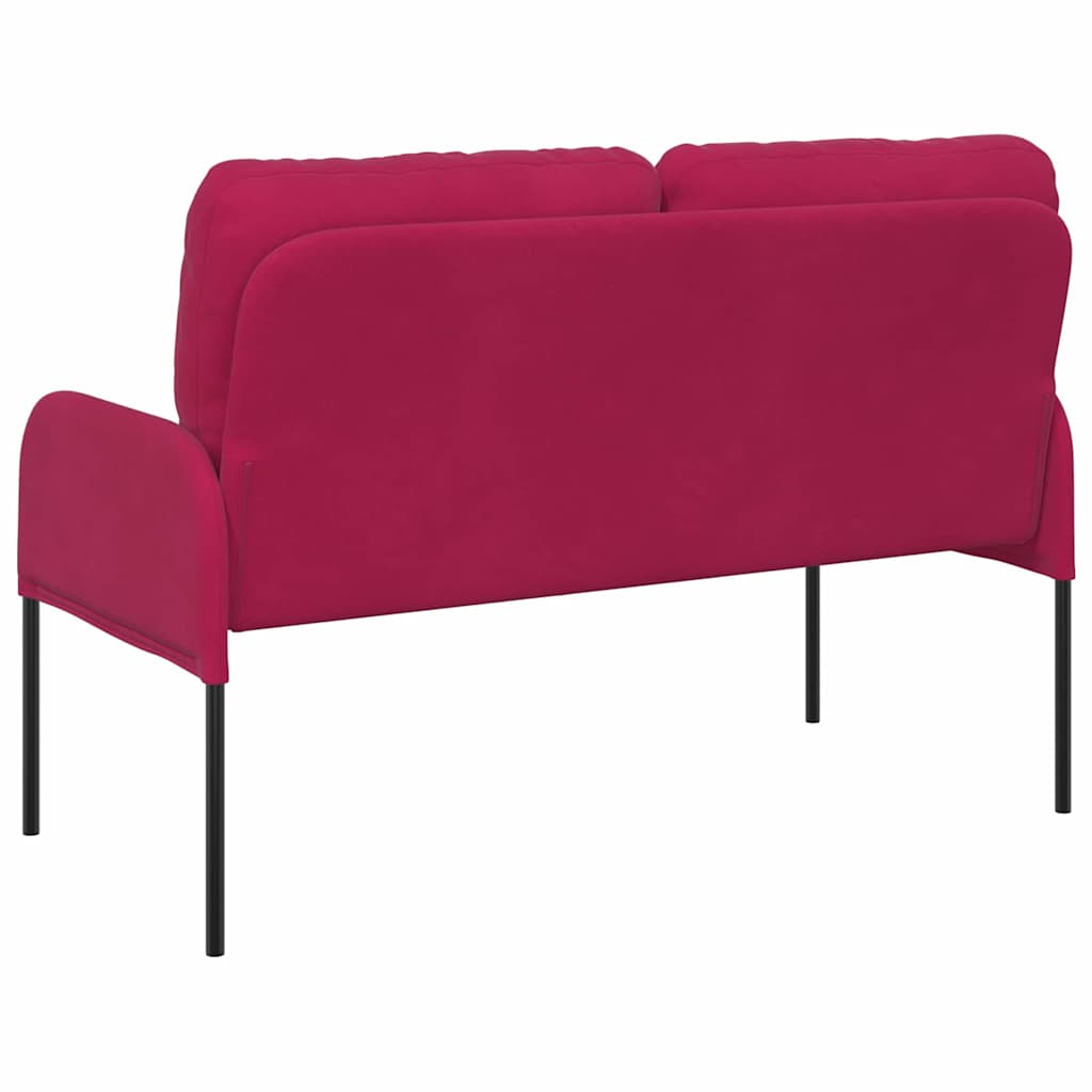Sofas with Cushion Wine Red 115 x 56 x 80 cm Plywood
