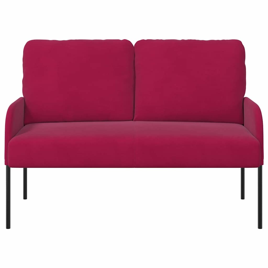 Sofas with Cushion Wine Red 115 x 56 x 80 cm Plywood