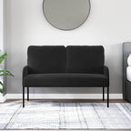 Sofas with Cushion Black 115 x 56 x 80 cm Plywood