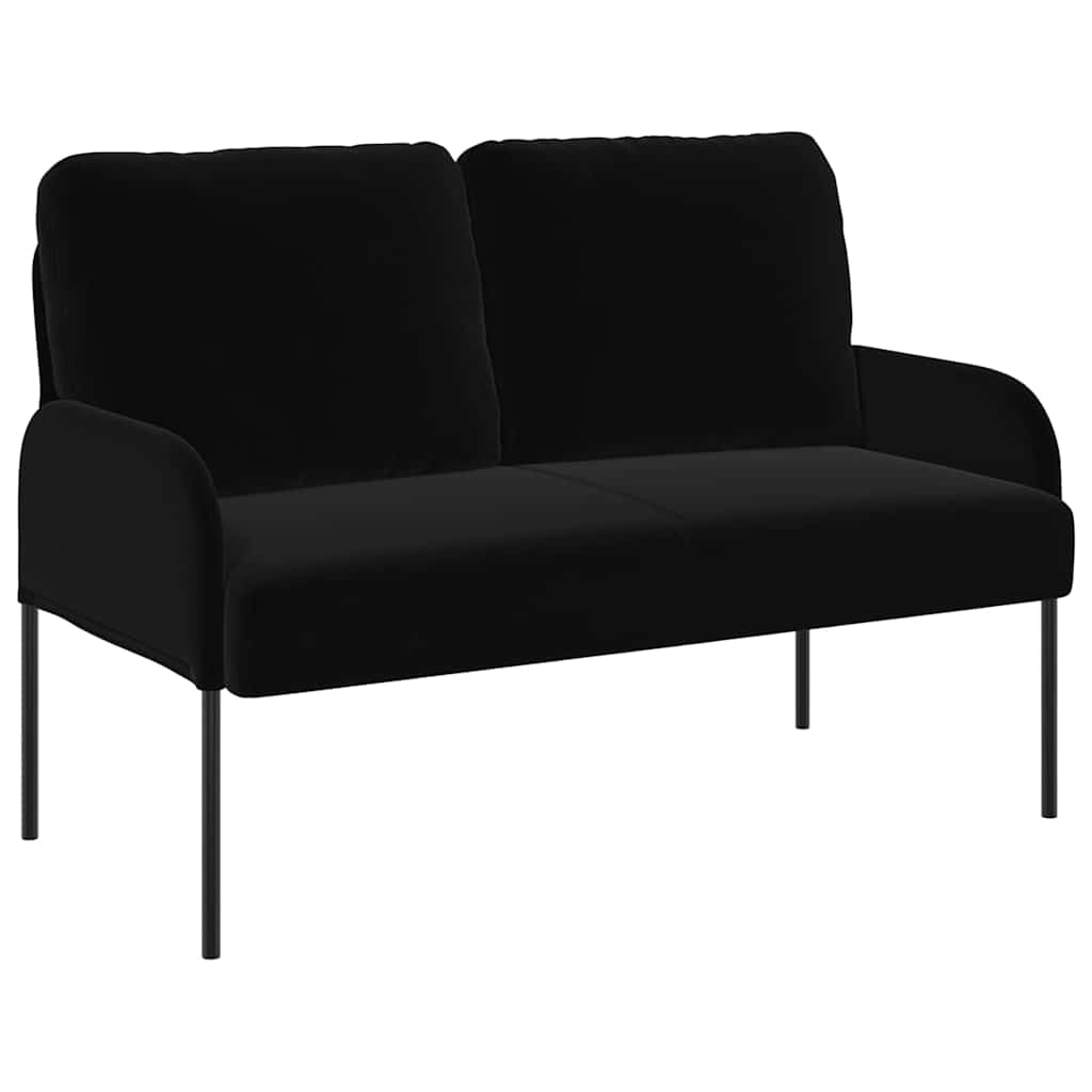 Sofas with Cushion Black 115 x 56 x 80 cm Plywood
