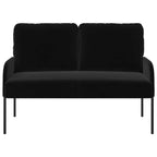 Sofas with Cushion Black 115 x 56 x 80 cm Plywood