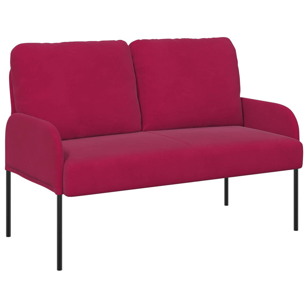 Sofa Sets with Cushion 3 pcs Wine Red 115 x 56 x 80 cm Plywood