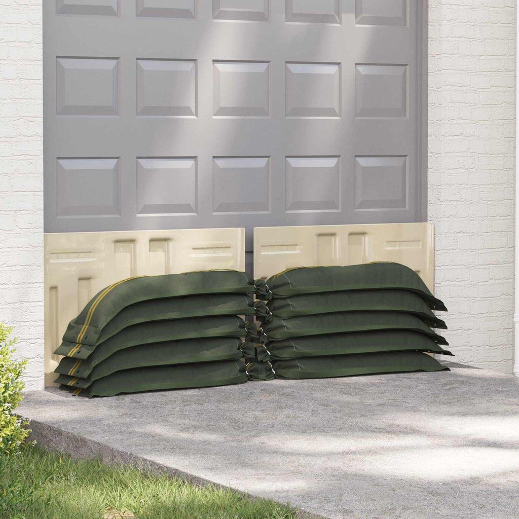 Sandbags 100 pcs Green 120 x 27 cm HDPE