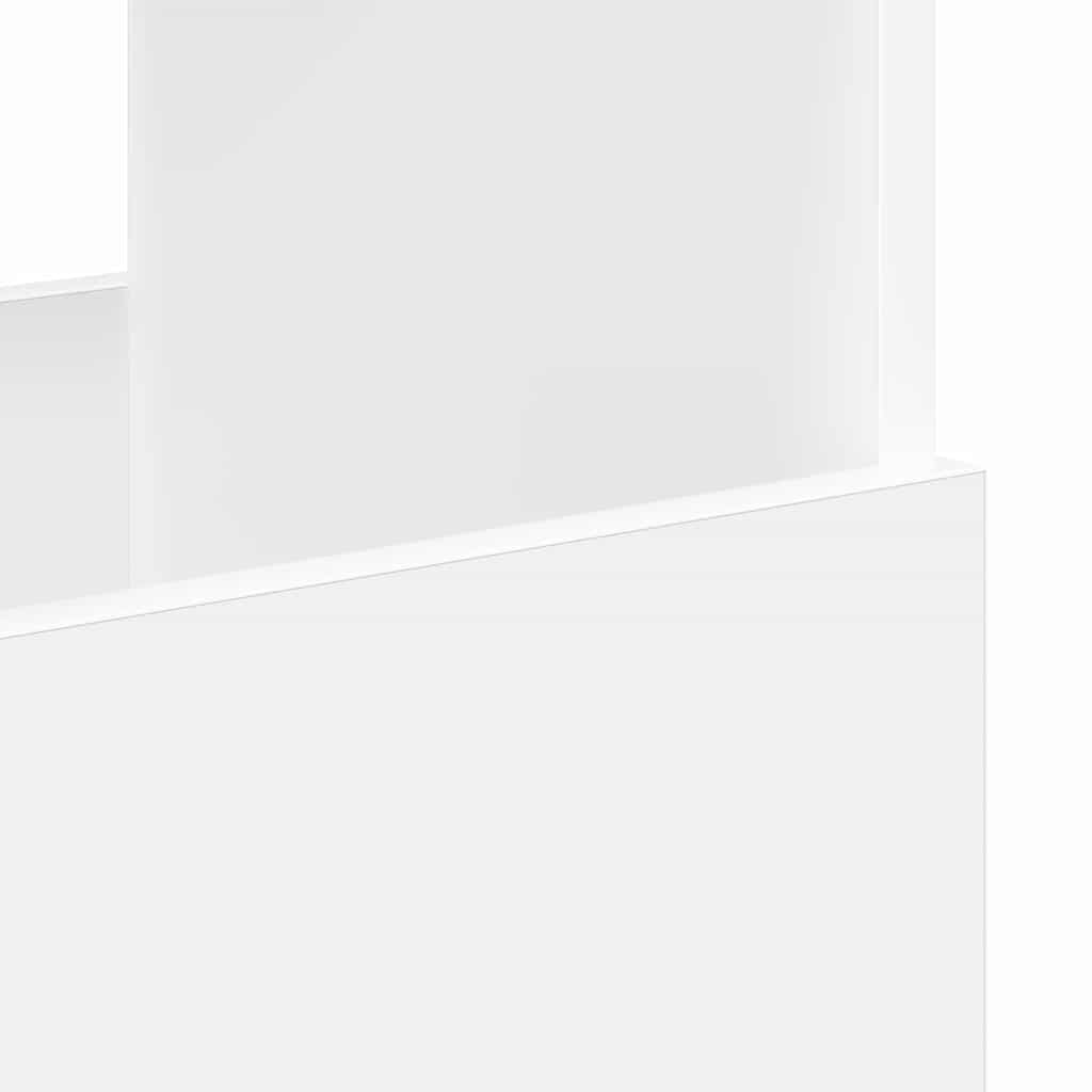 Magazine Rack White 102 x 30 x 45 cm