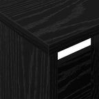 Magazine Rack Black Oak 102 x 30 x 45 cm