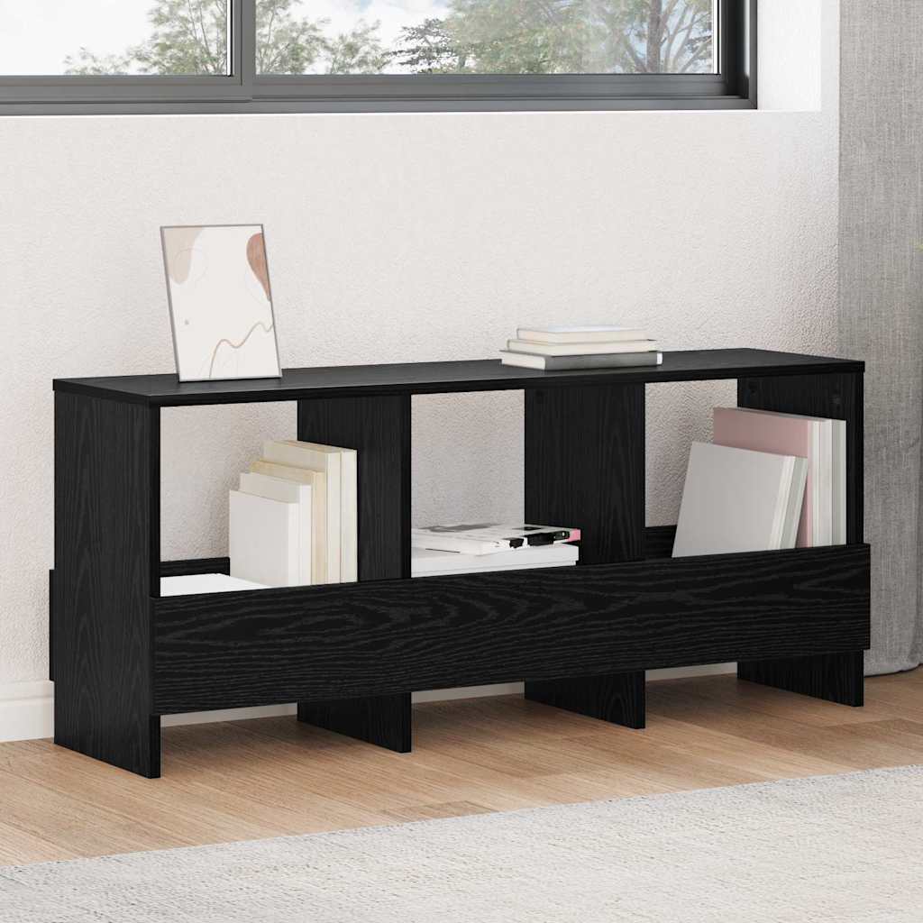 Magazine Rack Black Oak 102 x 30 x 45 cm