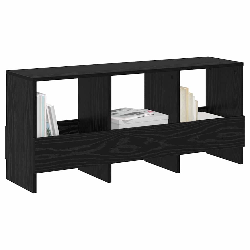 Magazine Rack Black Oak 102 x 30 x 45 cm