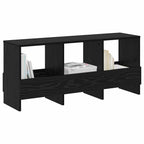 Magazine Rack Black Oak 102 x 30 x 45 cm