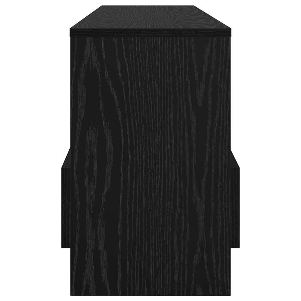 Magazine Rack Black Oak 102 x 30 x 45 cm