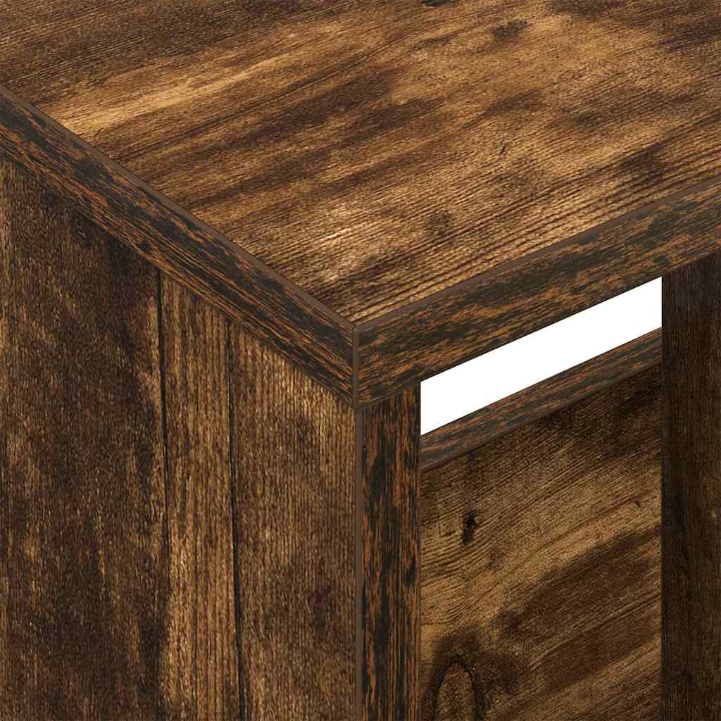 Magazine Rack Smoked Oak 102 x 30 x 45 cm