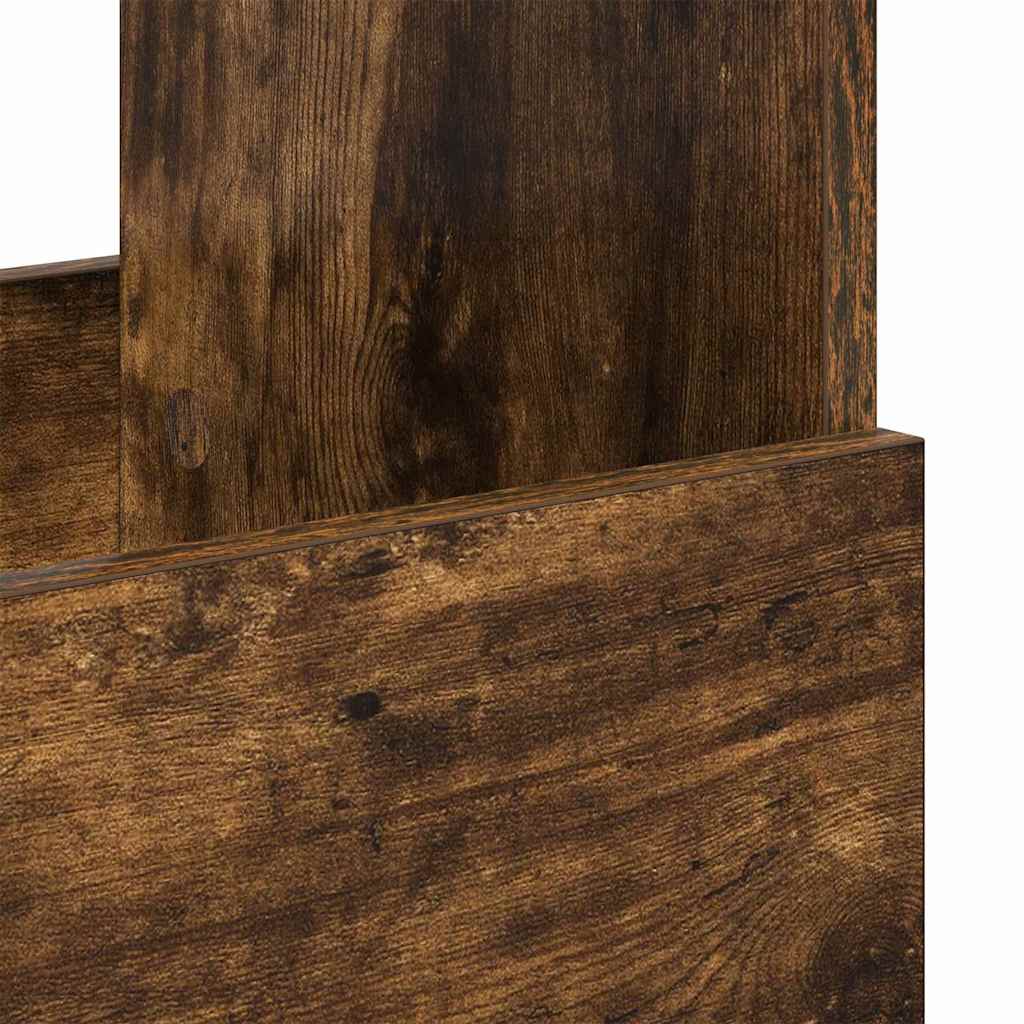 Magazine Rack Smoked Oak 102 x 30 x 45 cm