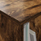 Magazine Rack Smoked Oak 102 x 30 x 45 cm