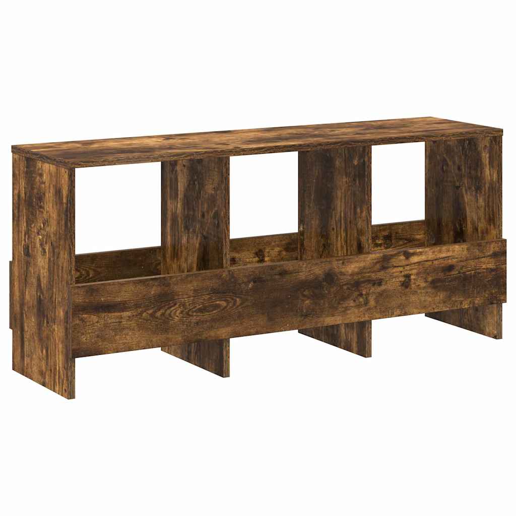 Magazine Rack Smoked Oak 102 x 30 x 45 cm