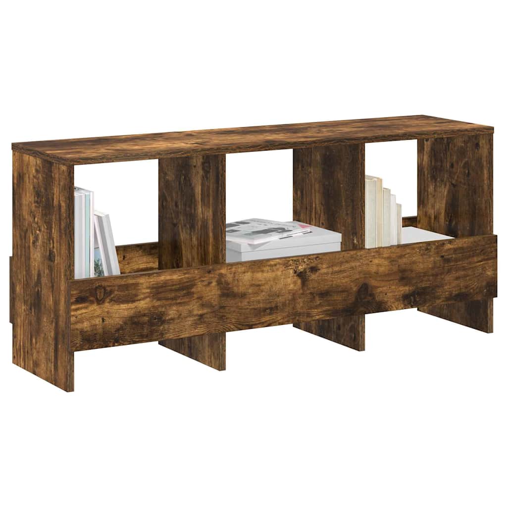 Magazine Rack Smoked Oak 102 x 30 x 45 cm
