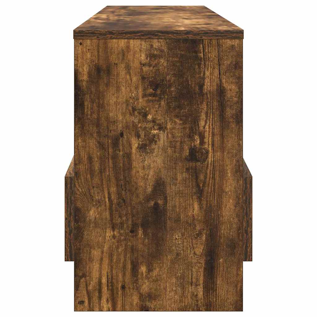 Magazine Rack Smoked Oak 102 x 30 x 45 cm