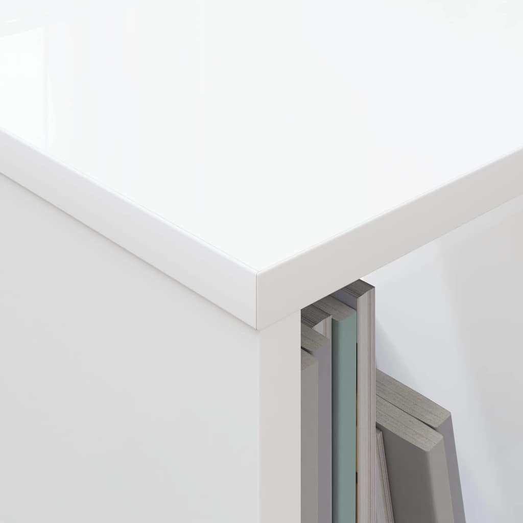 Magazine Rack White 35 x 30 x 45 cm