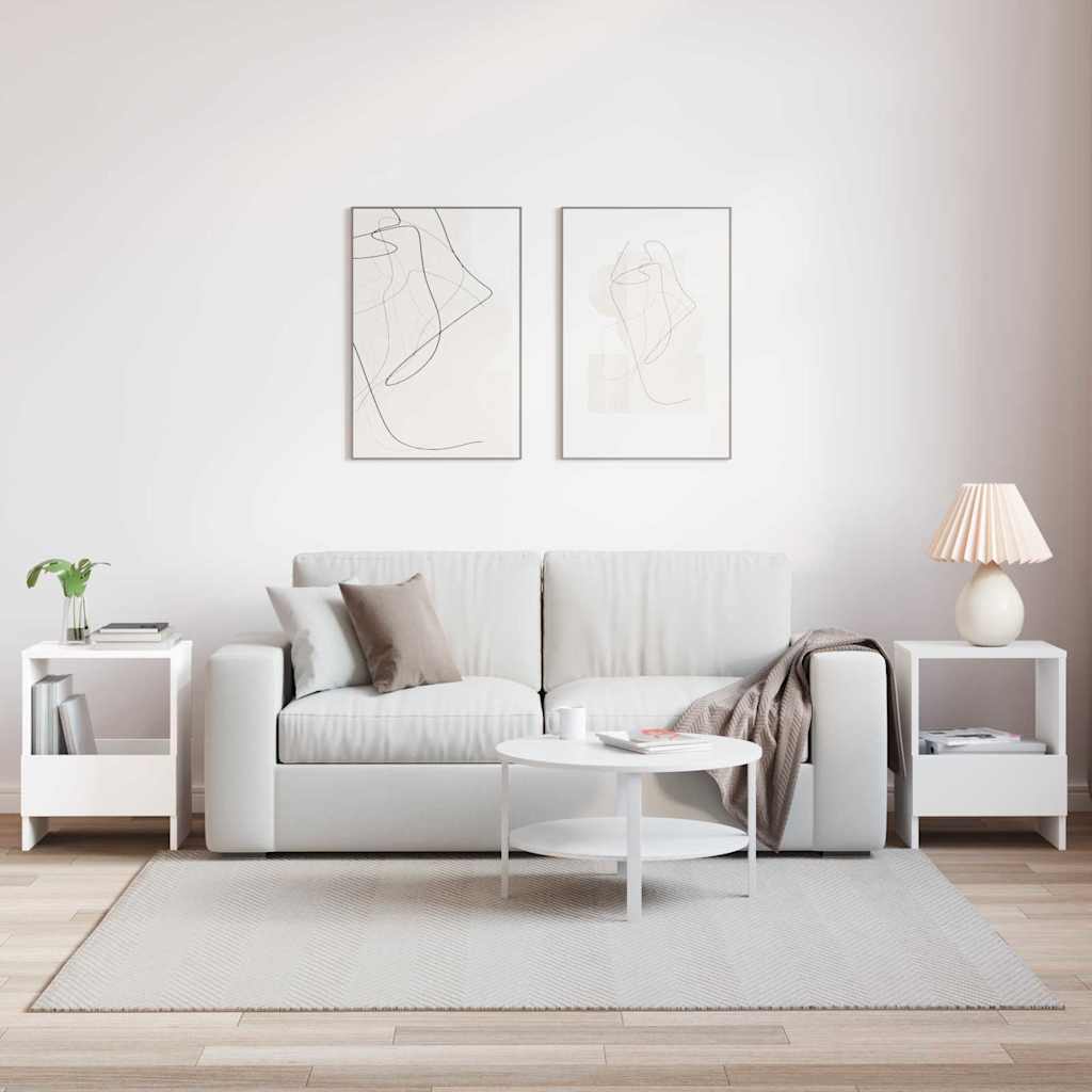 Magazine Rack 2 pcs White 35 x 30 x 45 cm