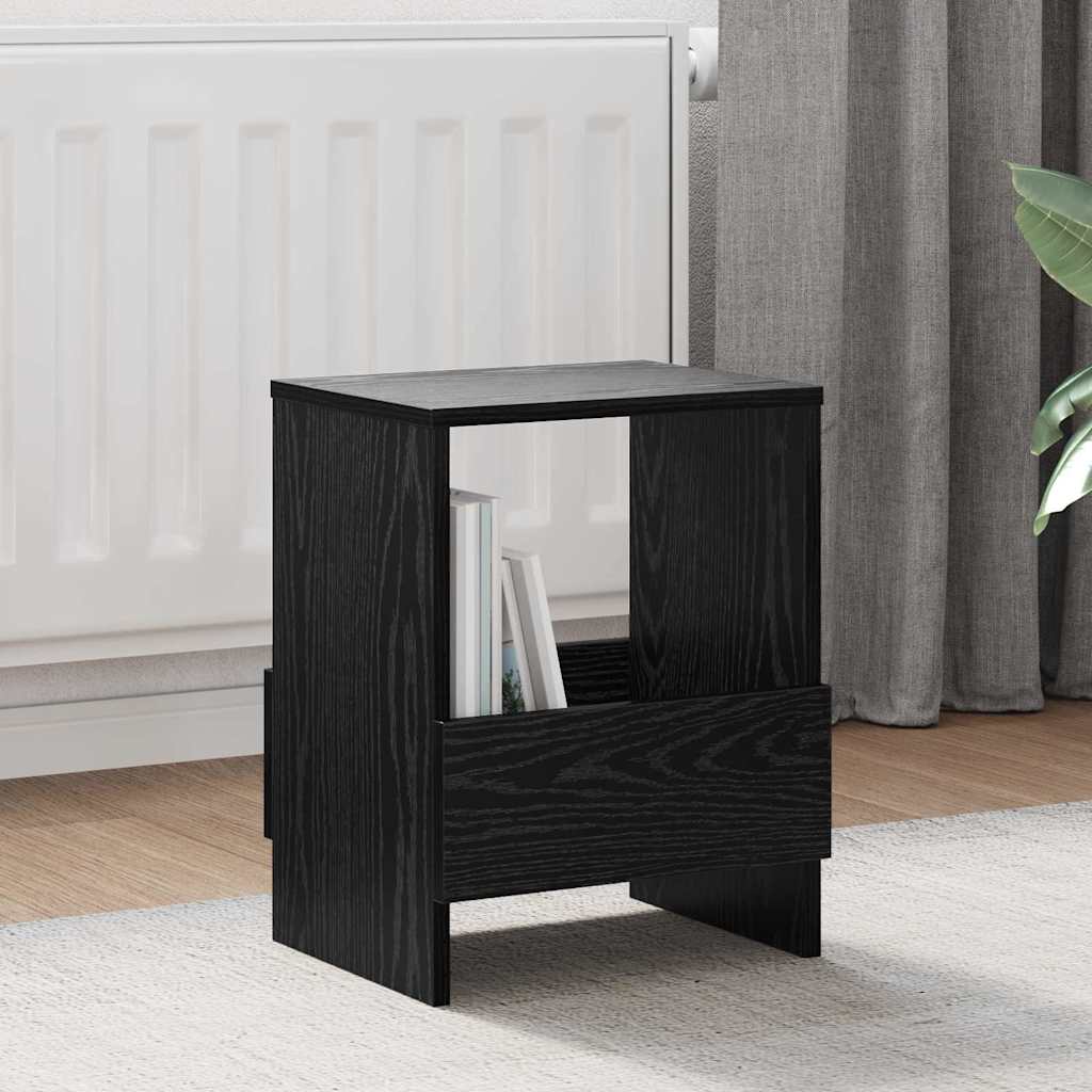 Magazine Rack Black Oak 35 x 30 x 45 cm