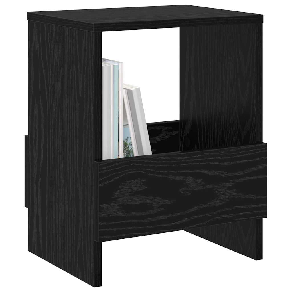 Magazine Rack Black Oak 35 x 30 x 45 cm