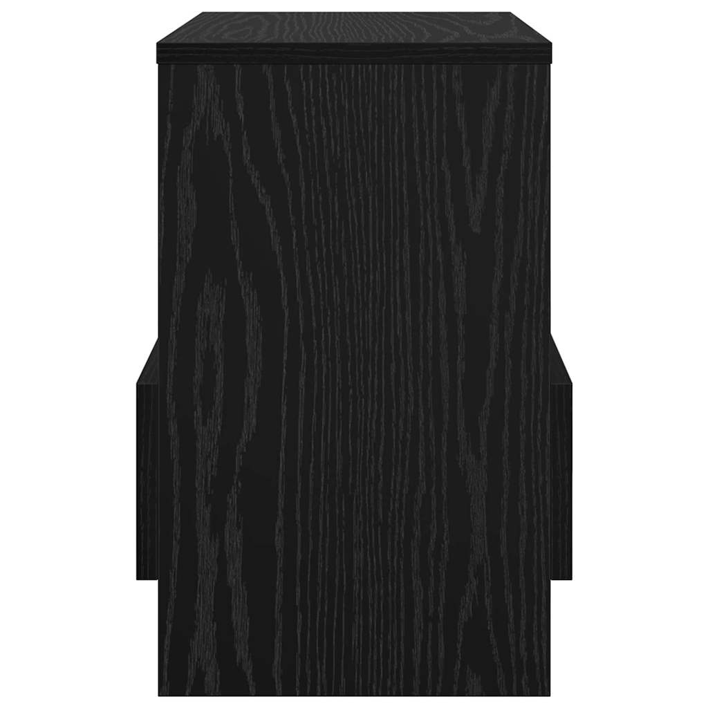 Magazine Rack Black Oak 35 x 30 x 45 cm