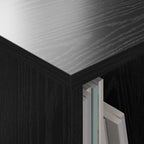 Magazine Rack 2 pcs Black Oak 35 x 30 x 45 cm