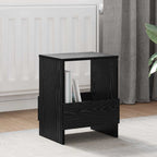 Magazine Rack 2 pcs Black Oak 35 x 30 x 45 cm