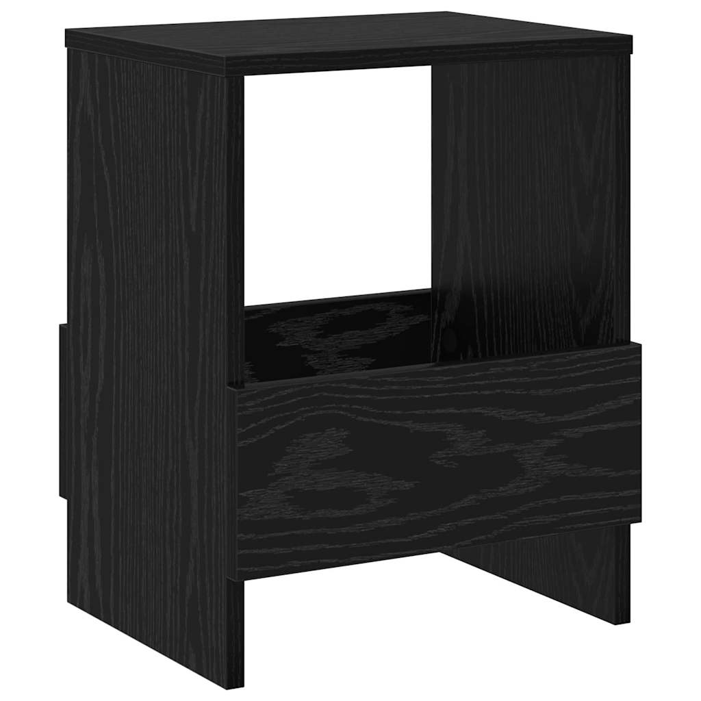 Magazine Rack 2 pcs Black Oak 35 x 30 x 45 cm