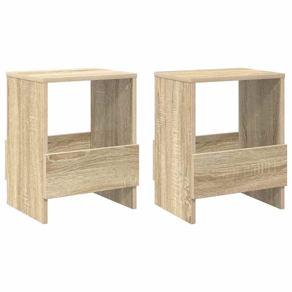 Magazine Rack 2 pcs Sonoma Oak 35 x 30 x 45 cm