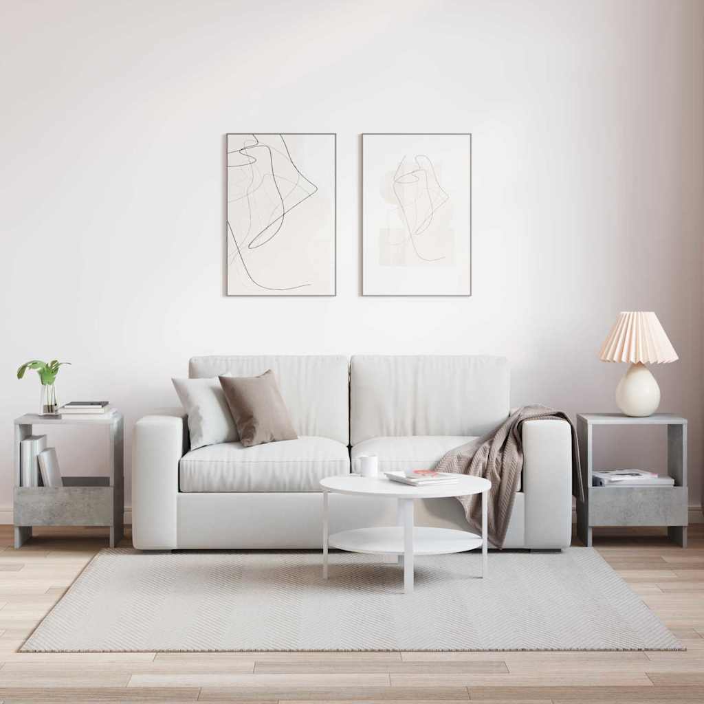 Magazine Rack 2 pcs Concrete Grey 35 x 30 x 45 cm