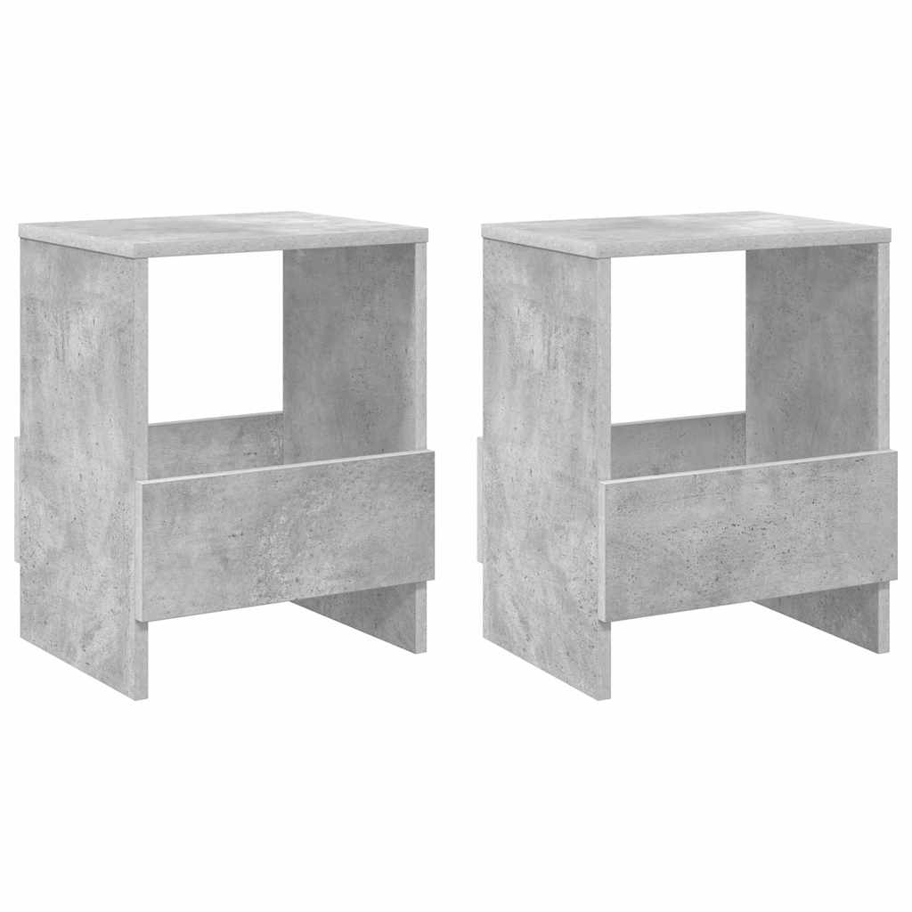 Magazine Rack 2 pcs Concrete Grey 35 x 30 x 45 cm