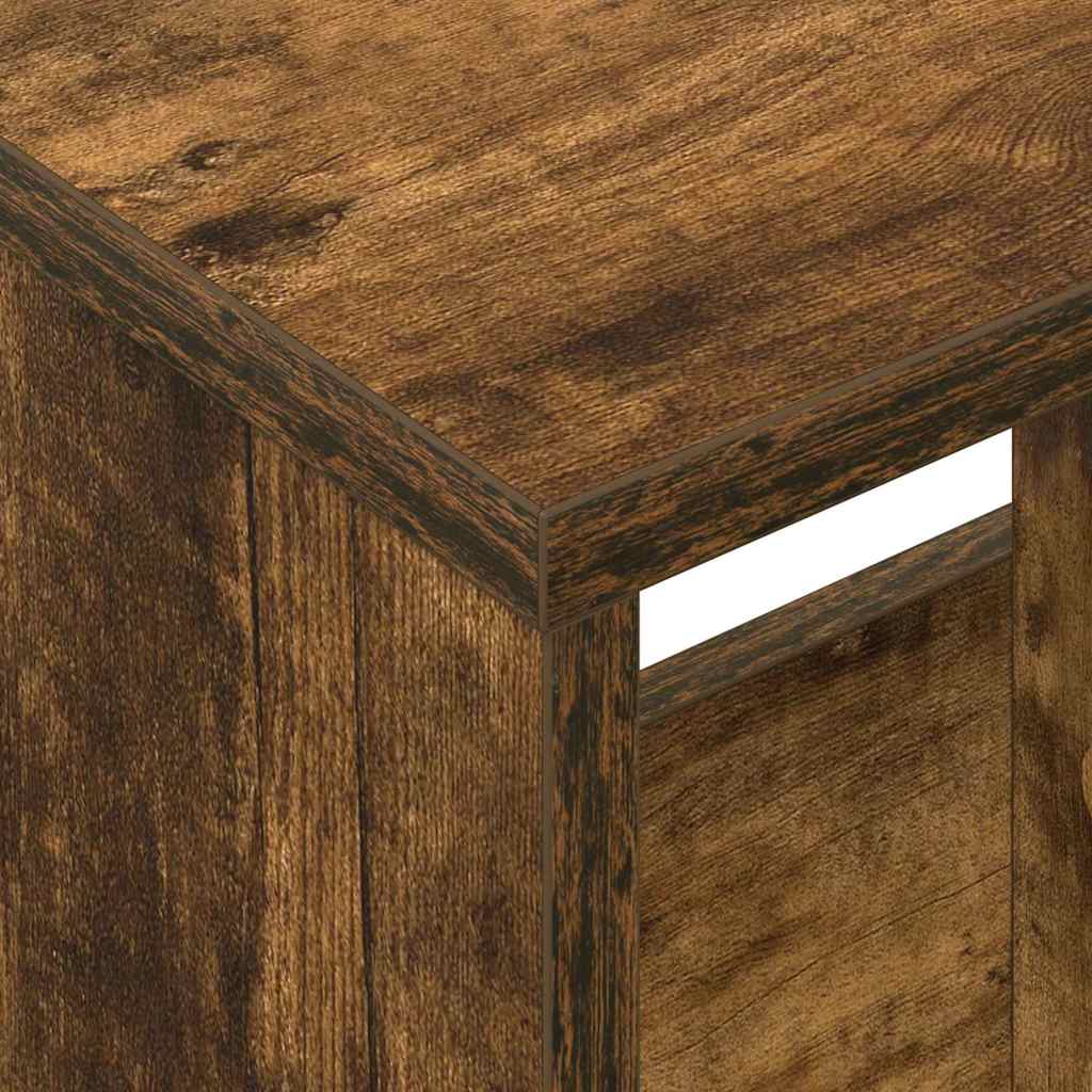 Magazine Rack Smoked Oak 35 x 30 x 45 cm