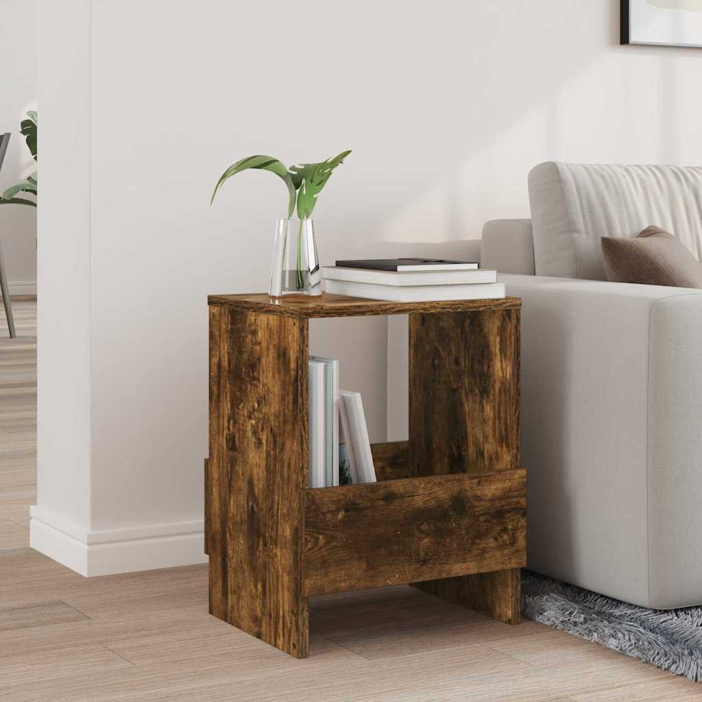 Magazine Rack Smoked Oak 35 x 30 x 45 cm