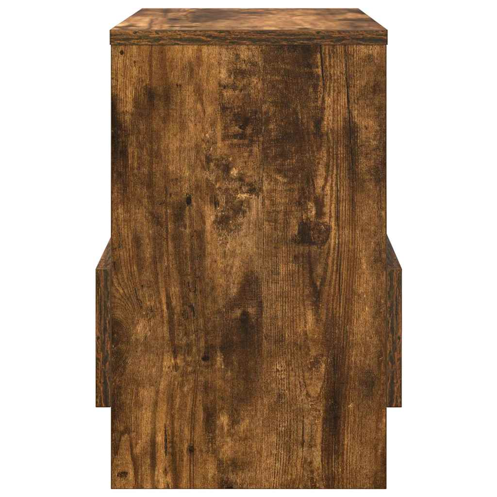 Magazine Rack Smoked Oak 35 x 30 x 45 cm