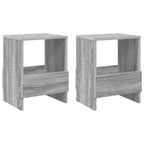 Magazine Rack 2 pcs Grey Sonoma 35 x 30 x 45 cm