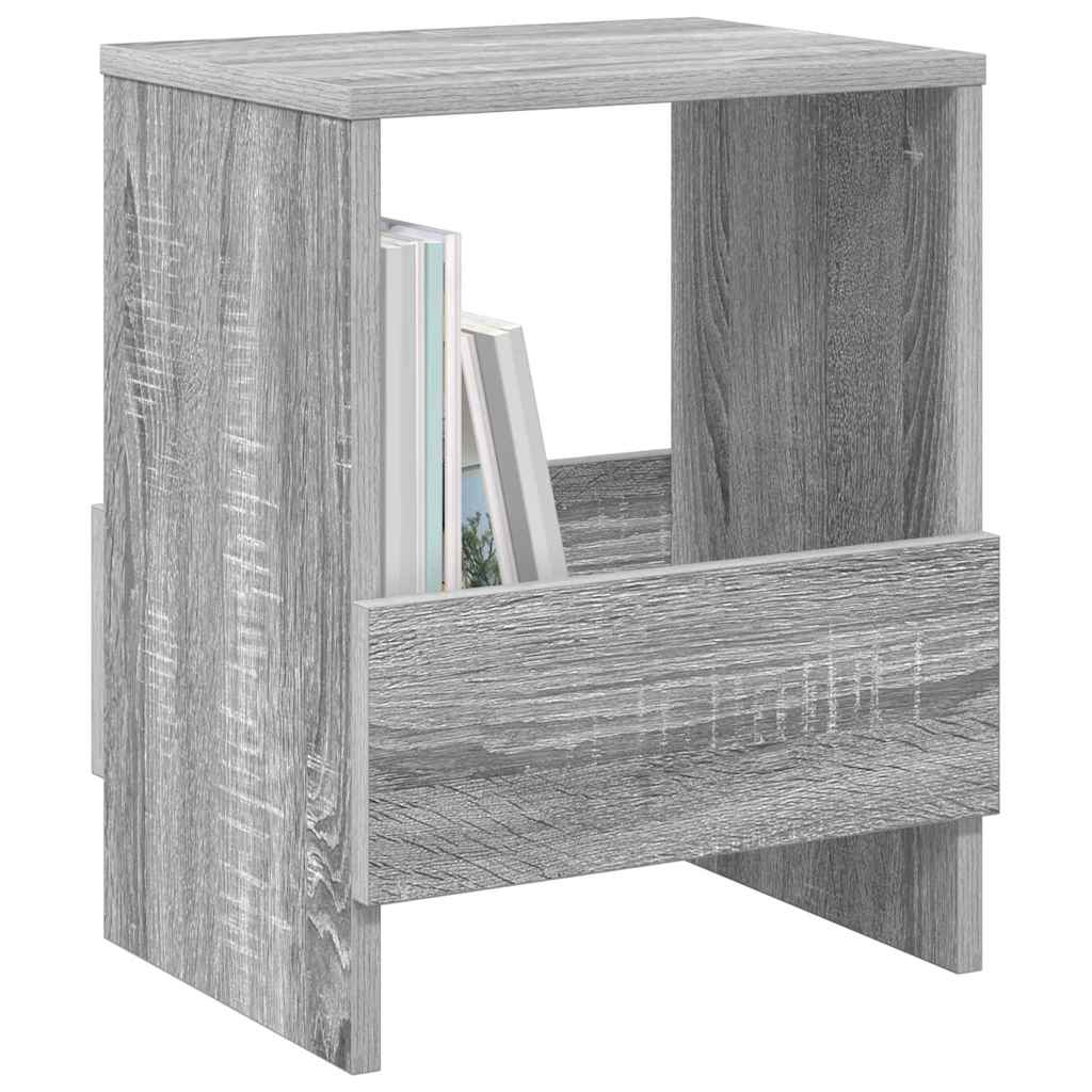 Magazine Rack 2 pcs Grey Sonoma 35 x 30 x 45 cm