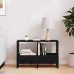 Magazine Rack Black Oak 68.5 x 30 x 45 cm