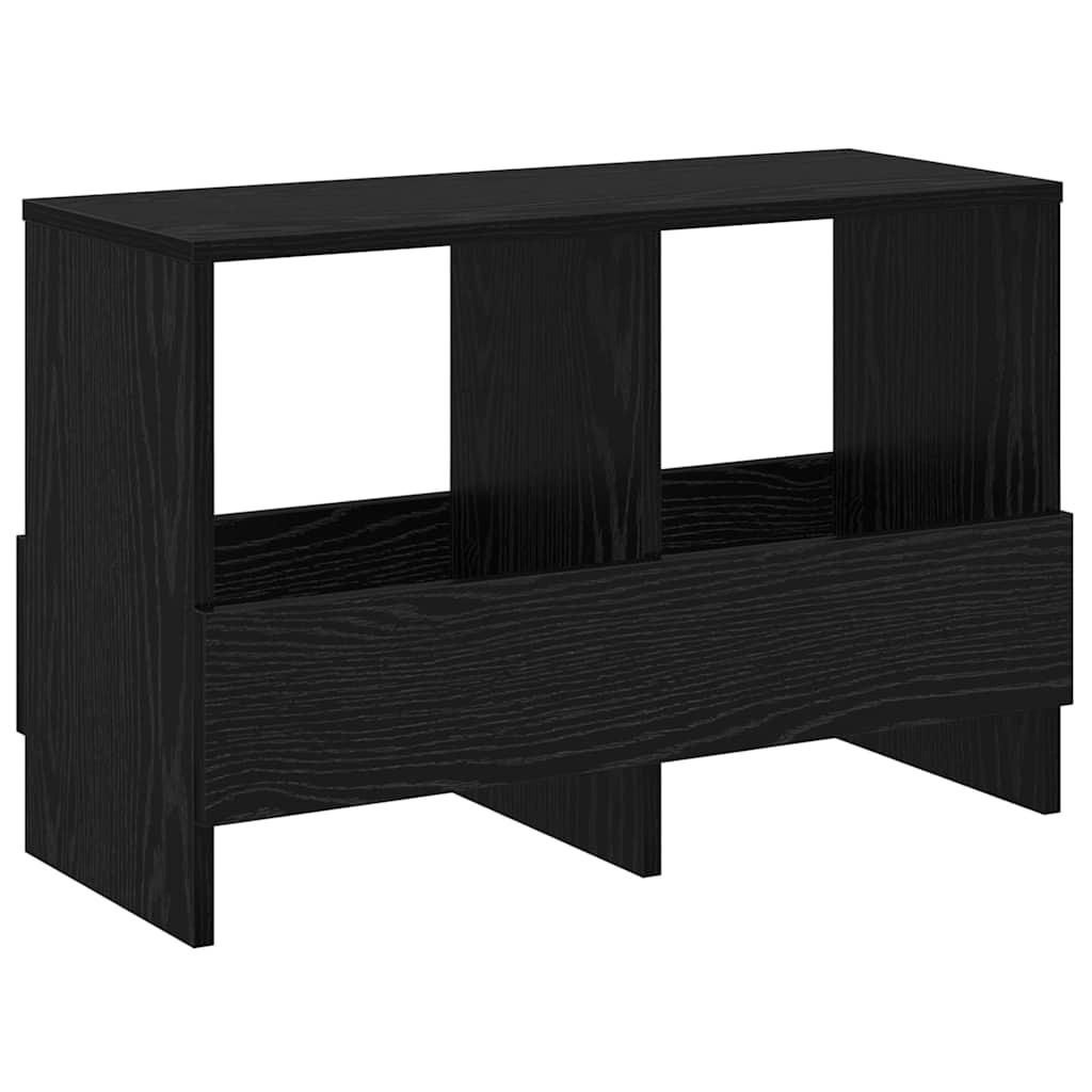 Magazine Rack Black Oak 68.5 x 30 x 45 cm